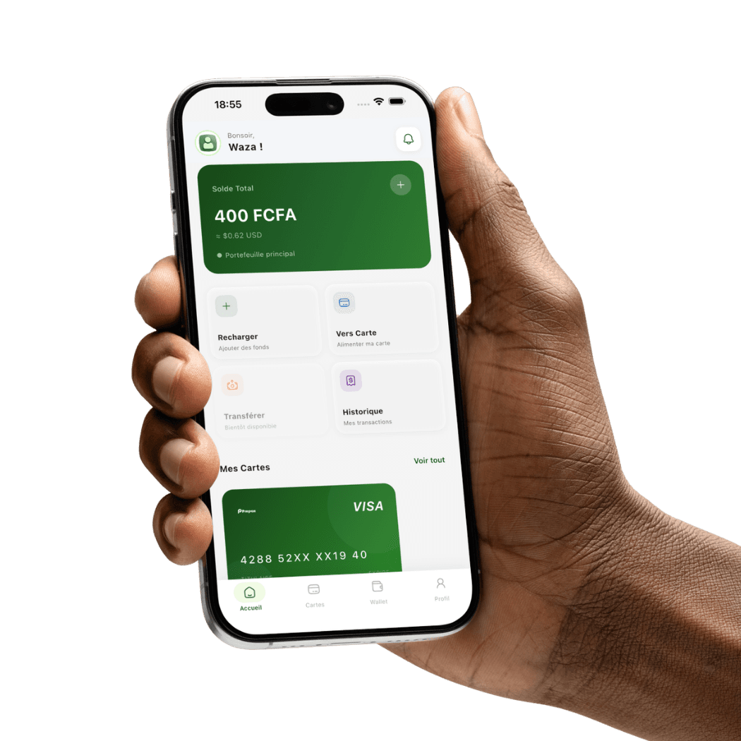 Aperçu de l'application Prepax sur mobile